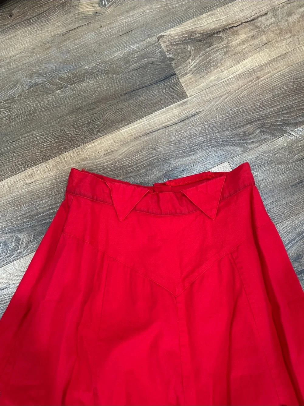 Vintage Circle T by Marilyn Lenox Red Concho Western Rodeo Skirt Womens 13/14 - Picture 4 of 14